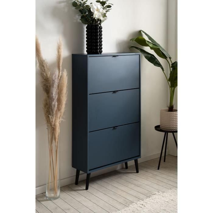 Zapatero VIGO 49A VIGO003857 Azul noche Patas de madera maciza - 70 x 24 x 125 cm 3 Zapatero VIGO 49A VIGO003857 Azul noche Patas de madera maciza - 70 x 24 x 125 cm 3