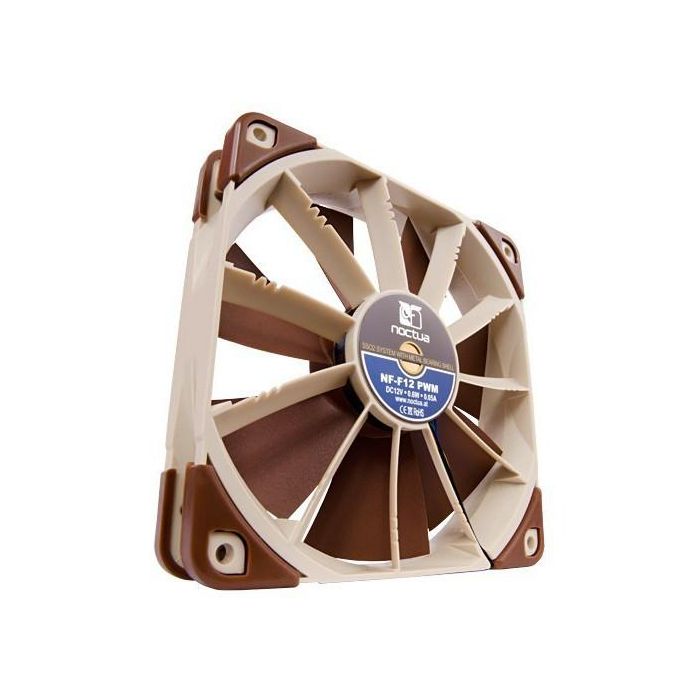 Noctua NF-F12PWM Ventilador de Caja 120mm, 300-1500RPM, 22.4dB, 93.4m³/h, PWM 0 Noctua NF-F12PWM Ventilador de Caja 120mm, 300-1500RPM, 22.4dB, 93.4m³/h, PWM 0