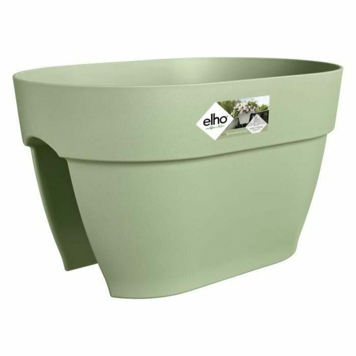 ELHO - Maceta - Vibia Campana Flower Bridge 40 - Verde Pistacho - Balcón exterior - L 26 x An 39 x Al 22 cm