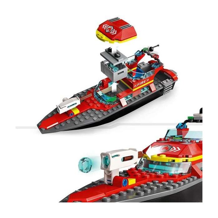 Juego de construccion lancha de rescate de bomberos lego city 3 Juego de construccion lancha de rescate de bomberos lego city 3