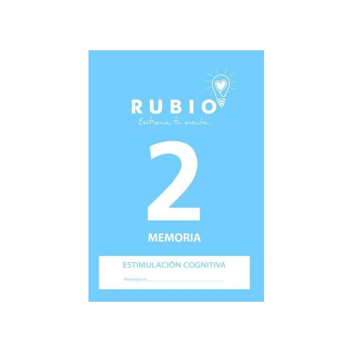 Cuaderno Rubio A4 Estimulacion Cognitiva Memoria Nº 2 (Deterioro Cognitivo Leve-Moderado) (Set de 5)