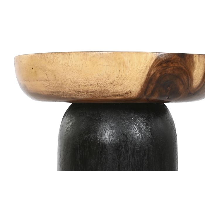 Mesita Auxiliar Item Home DKD Home Decor Negro Natural 35 x 46 x 35 cm 2 Mesita Auxiliar Item Home DKD Home Decor Negro Natural 35 x 46 x 35 cm 2
