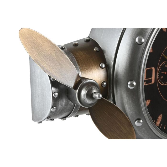 Reloj Pared Vintage DKD Home Decor Plateado Dorado 10.5 x 49.5 x 50 cm 3 Reloj Pared Vintage DKD Home Decor Plateado Dorado 10.5 x 49.5 x 50 cm 3