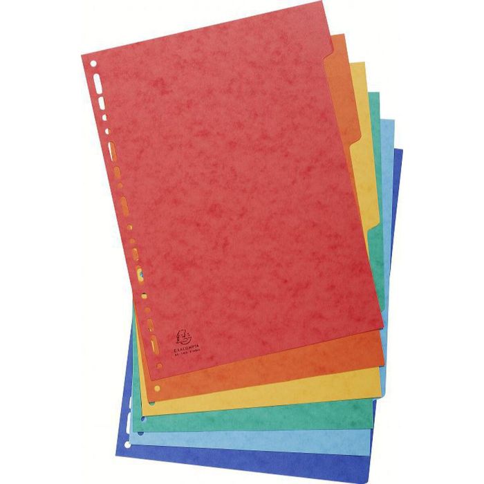Separadores Exacompta NATURE FUTURE Multicolor A4 (50 Unidades) 6 Separadores Exacompta NATURE FUTURE Multicolor A4 (50 Unidades) 6