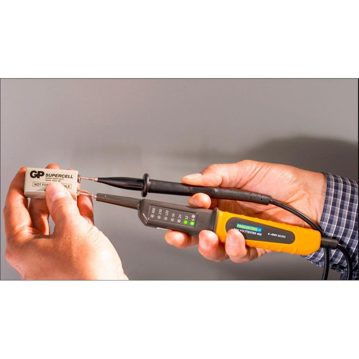 Pancontrol Volttester 400 Comprobador de Tensión de 2 Polos 6-400V AC/DC con 8 LEDs 6