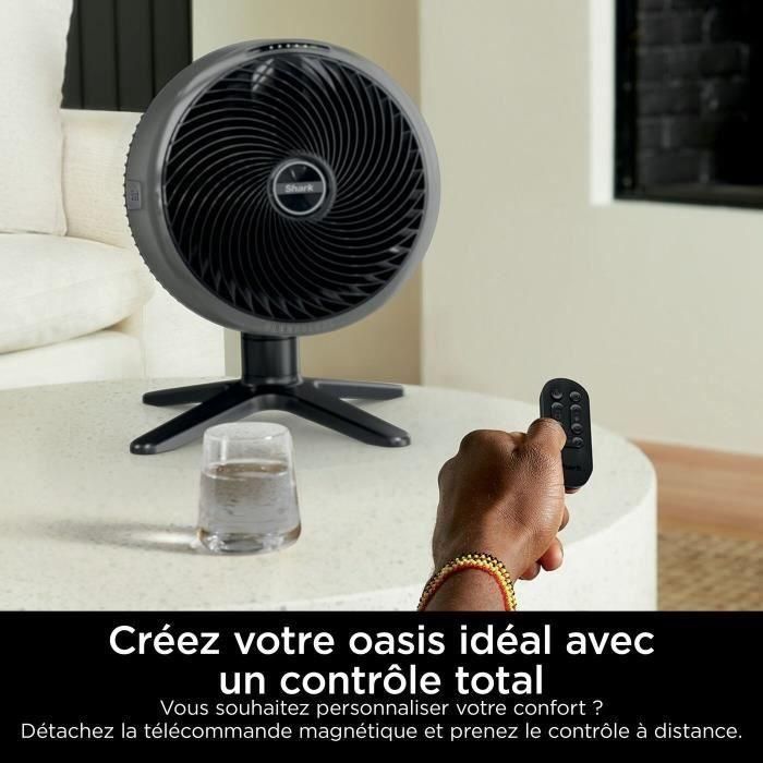 Ventilador de mesa - SHARK - FA150EU - Con o sin cable - FlexBreeze TableMate 5
