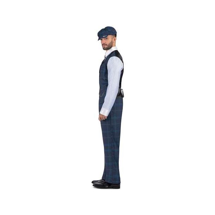Disfraz gánster irlandés gorra, camisa con chaleco y cadena, corbata con pasador y pantalón talla s 1 Disfraz gánster irlandés gorra, camisa con chaleco y cadena, corbata con pasador y pantalón talla s 1