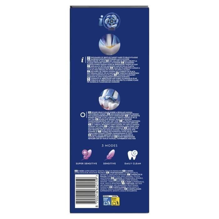 Cepillo de dientes eléctrico - Oral-B - iO2 - Negro - 3 modos - Temporizador de 2 minutos 5 Cepillo de dientes eléctrico - Oral-B - iO2 - Negro - 3 modos - Temporizador de 2 minutos 5