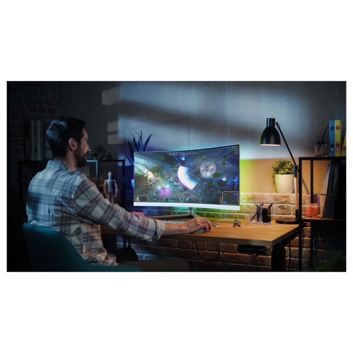 Philips Monitor Curvo 34M2C5501A 34 Pulgadas WQHD 1ms 180Hz VA 2xHDMI DP USB Blanco 4