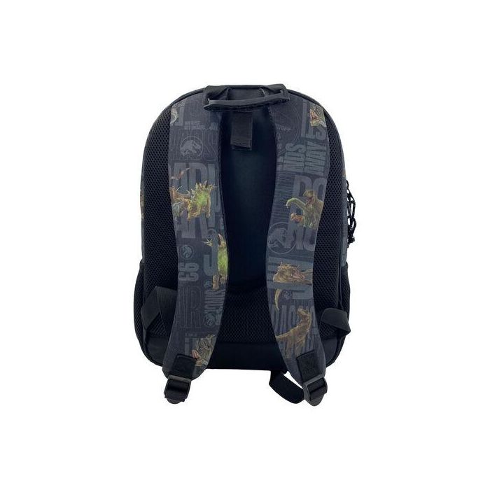 CYP BRANDS Mochila Roar Jurassic World 43cm adaptable con tres compartimentos, bolsillos laterales y tirantes ergonómicos