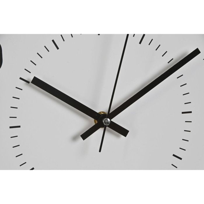 Reloj Pared Basicos DKD Home Decor Beige Blanco 4 x 30 x 30 cm (2 Unidades) 2 Reloj Pared Basicos DKD Home Decor Beige Blanco 4 x 30 x 30 cm (2 Unidades) 2