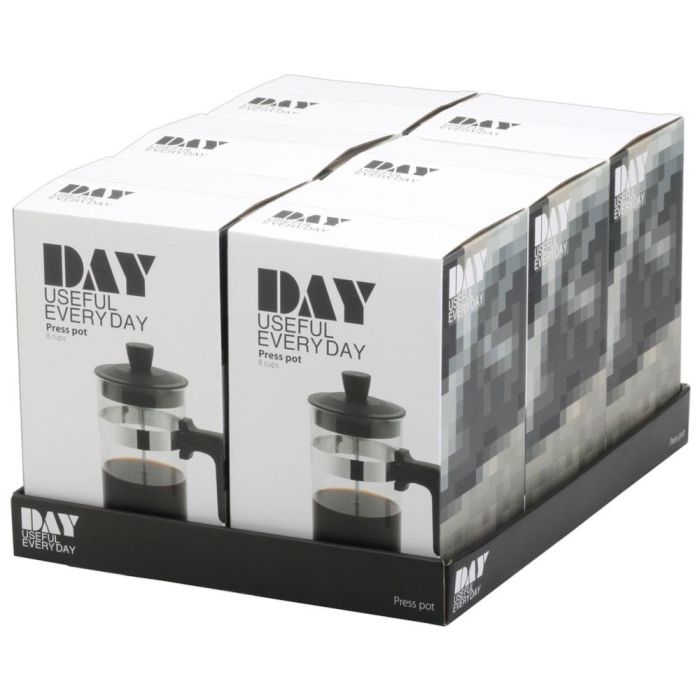 Day Cafetera Émbolo 1 L Cristal Acero Inoxidable Plástico 3
