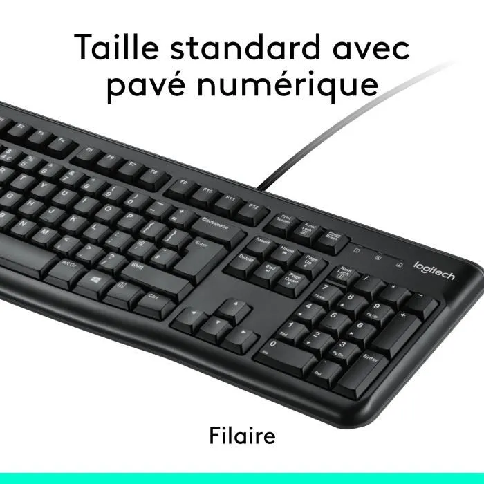 Logitech MK120 Teclado y Mouse USB Francés AZERTY con Cable 3