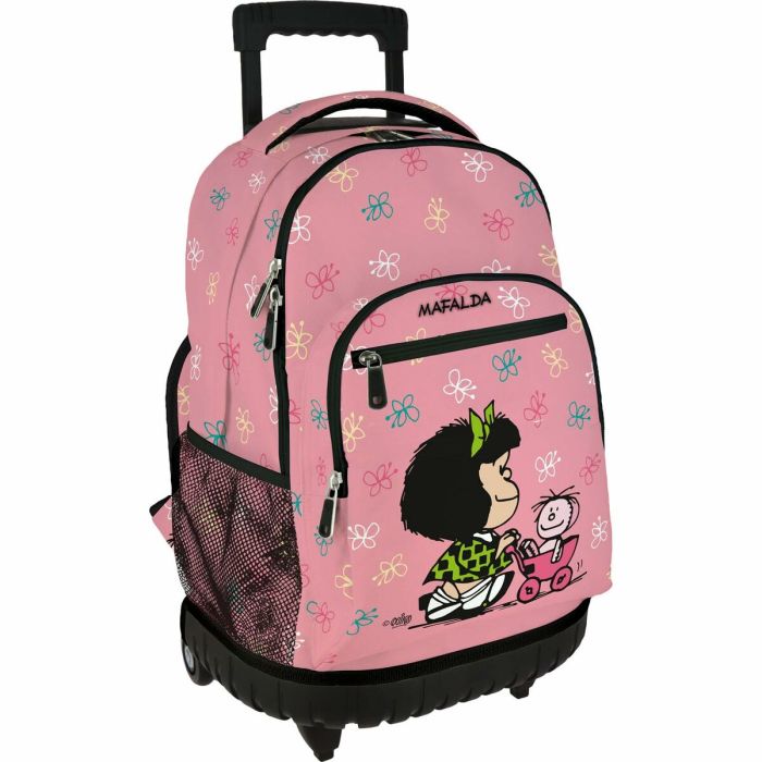 Grafoplás Mochila Roller Mafalda Baby Cart con Ruedas Resistentes y Múltiples Compartimentos Grafoplás Mochila Roller Mafalda Baby Cart con Ruedas Resistentes y Múltiples Compartimentos
