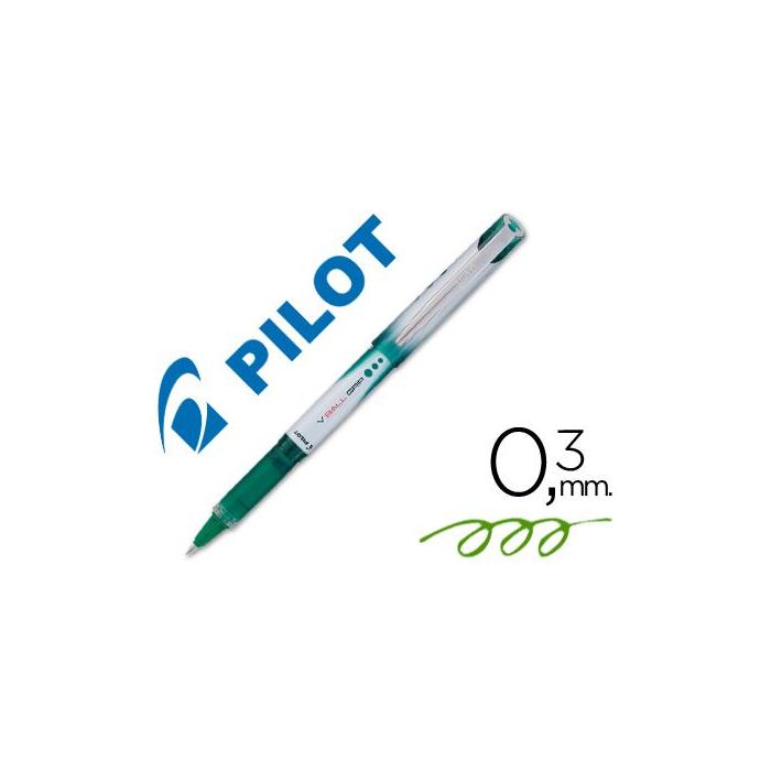 Rotulador Pilot Roller V-Ball Grip Verde 0.5 mm 12 unidades