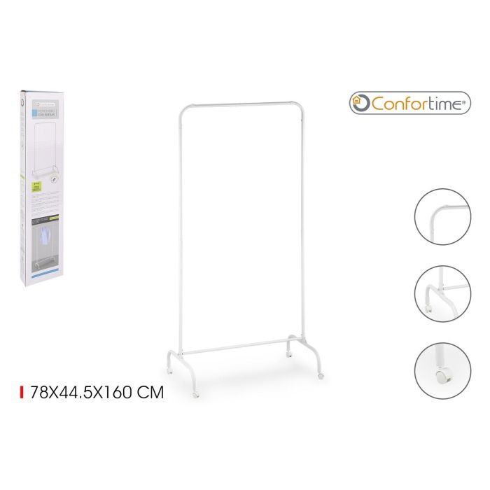 Perchero con ruedas 78 x 44.5 x 160 cm - Confortime (6 Unidades) Perchero con ruedas 78 x 44.5 x 160 cm - Confortime (6 Unidades)