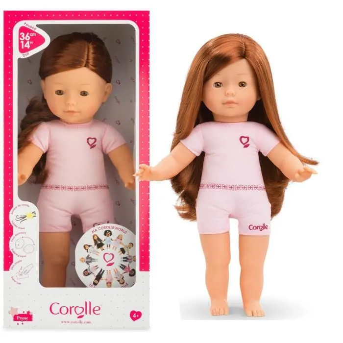 Corolle Muñeca Prune 36cm Vinilo Suave Vainilla Ojos Durmientes Cuerpo Flexible 1