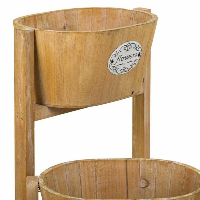 Soporte para Maceta Alexandra House Living Marrón Madera de Paulonia 18 x 79 x 89 cm 2 Soporte para Maceta Alexandra House Living Marrón Madera de Paulonia 18 x 79 x 89 cm 2