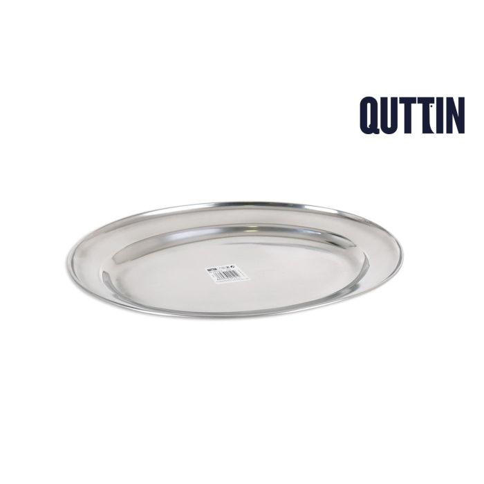 Fuente Oval Quttin 25 cm Acero Inoxidable (36 Unidades) Fuente Oval Quttin 25 cm Acero Inoxidable (36 Unidades)