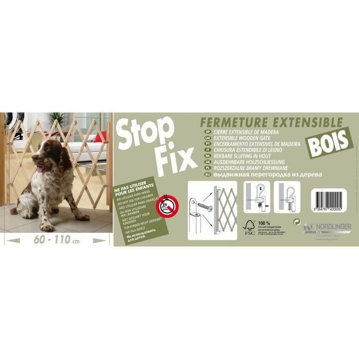 NORDLINGER PRO Barrera extensible de madera Stopfix - Para perros 2 NORDLINGER PRO Barrera extensible de madera Stopfix - Para perros 2