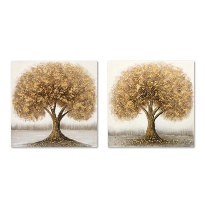 Cuadro Tradicional DKD Home Decor Dorado 3 x 80 x 80 cm (2 Unidades) Cuadro Tradicional DKD Home Decor Dorado 3 x 80 x 80 cm (2 Unidades)