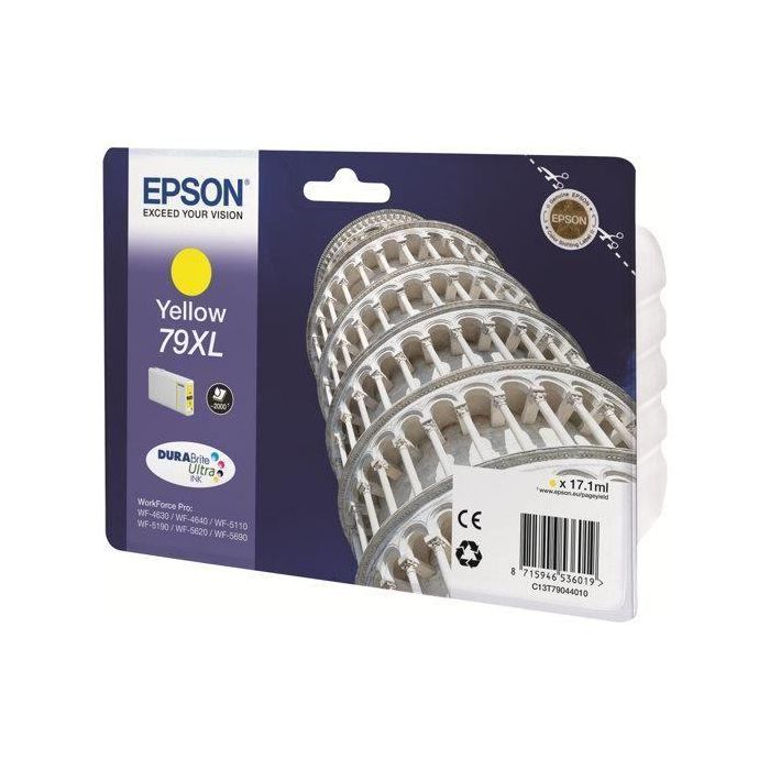 Epson Cartucho Amarillo 79XL 2000 paginas WorkForce Pro WF-5xxx Series Epson Cartucho Amarillo 79XL 2000 paginas WorkForce Pro WF-5xxx Series
