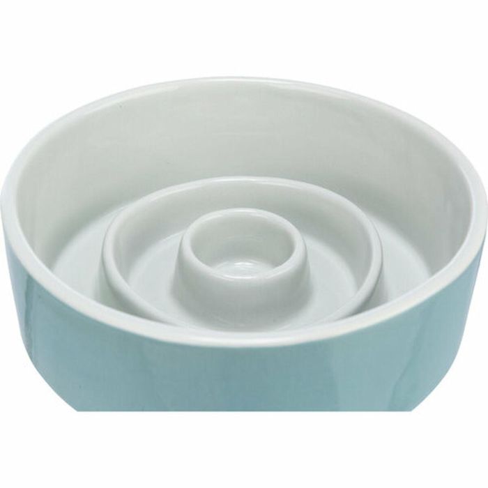 Comedero para Perro Trixie Slow Feeding Azul Gris Ø 17 cm 900 ml 7