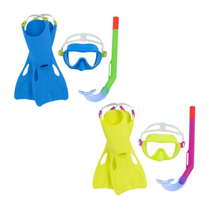 Bestway Set Snorkel Junior Correa Anatomica Color Surtido 37-41 +7 Años Playa y Piscina 25019 Bestway Set Snorkel Junior Correa Anatomica Color Surtido 37-41 +7 Años Playa y Piscina 25019