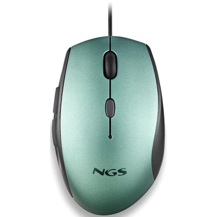 NGS Ratón Ergonómico con Cable, Botones Silenciosos, DPI Ajustables 800/1200/1600, Adaptador USB a Tipo C, Diseño para Diestros 2 NGS Ratón Ergonómico con Cable, Botones Silenciosos, DPI Ajustables 800/1200/1600, Adaptador USB a Tipo C, Diseño para Diestros 2
