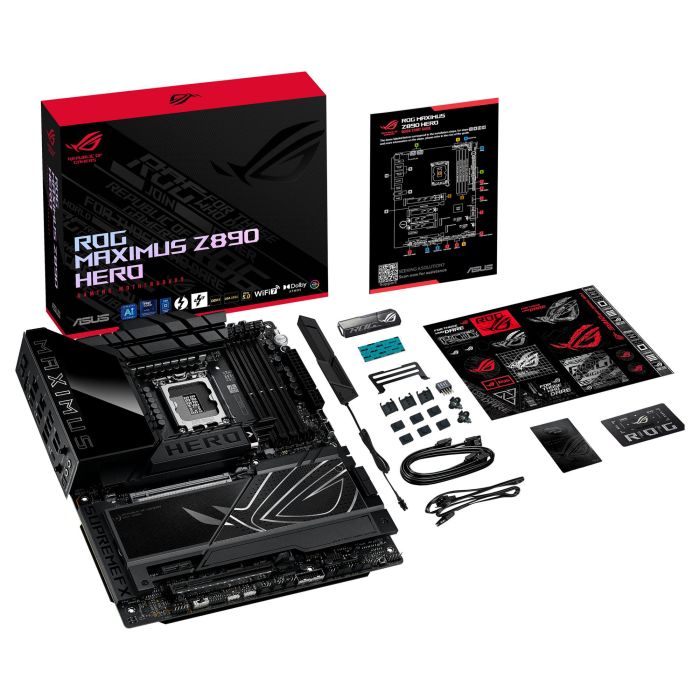 Asus ROG MAXIMUS Z890 HERO 90MB1ID0-M0EAY0 Intel LGA 1851 Z890 ATX Placa Base 4 DDR5 WiFi 4