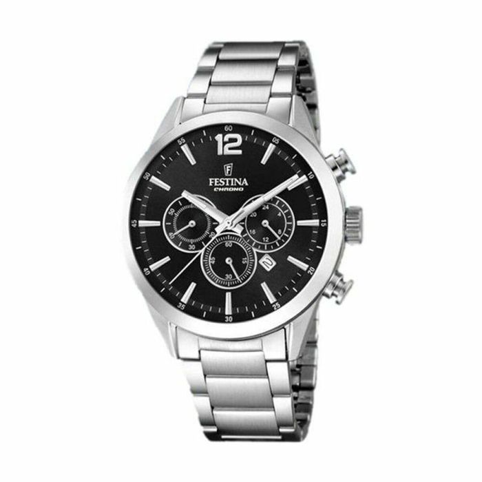 Reloj Hombre Festina F20343/8 Negro Plateado Reloj Hombre Festina F20343/8 Negro Plateado