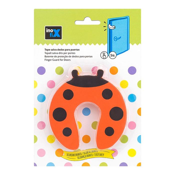 Inofix Tope Salva Dedos Puertas Rojo 5212-6-001 (Blister) 1