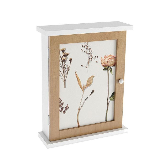 Armario de llaves Versa Flores Madera MDF 6,5 x 26 x 20 cm 0 Armario de llaves Versa Flores Madera MDF 6,5 x 26 x 20 cm 0