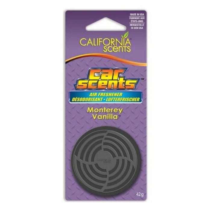 California Scents CCSPK004 Ambientador para Coche Lata para Portavasos Vainilla Monterey Orgánico Larga Duración hasta 60 días
