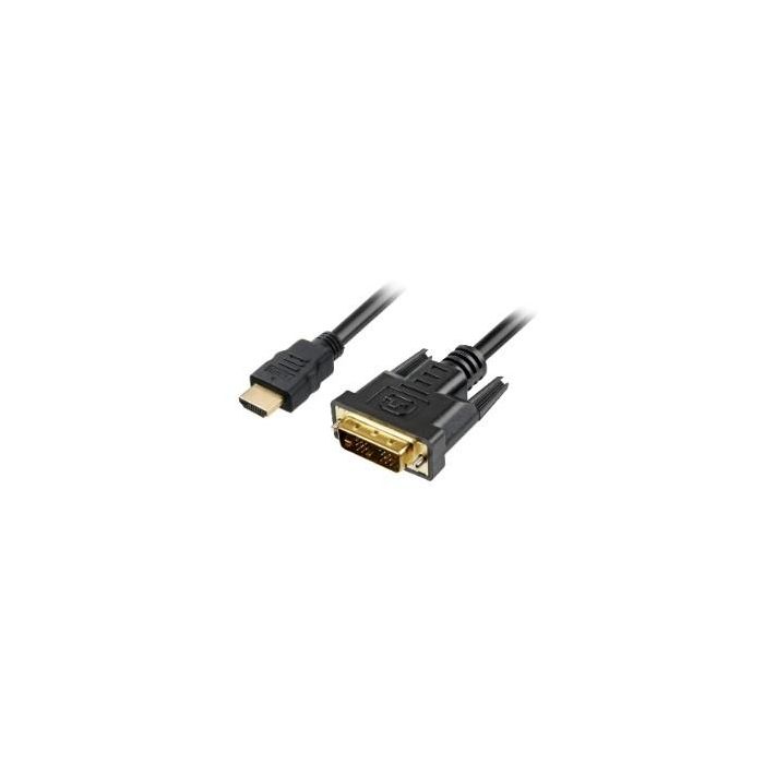 Sharkoon Cable DVI-D a DVI-D 18+1, 1m Negro, 1920x1080, Blindado, Macho-Macho para Conexión de Vídeo