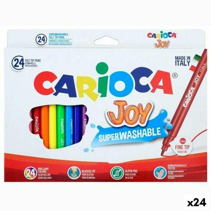 Set de Rotuladores Carioca JOY Multicolor 24 Piezas (24 Unidades) 0 Set de Rotuladores Carioca JOY Multicolor 24 Piezas (24 Unidades) 0
