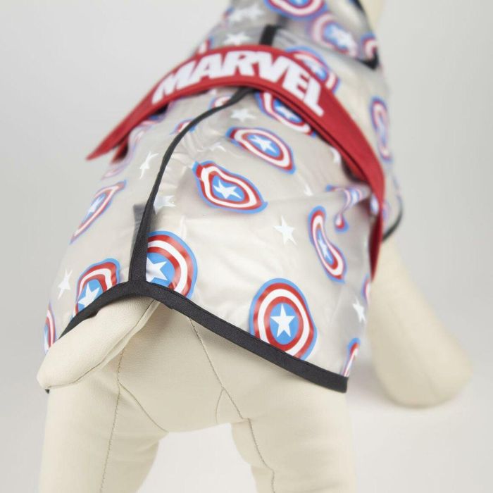 Impermeable ajustable para perro m avengers capitan america talla m 3