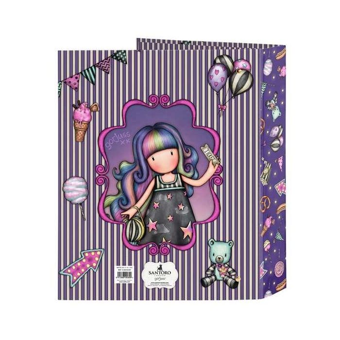 Carpeta de anillas Gorjuss Up and away Morado A4 27 x 33 x 6 cm 1 Carpeta de anillas Gorjuss Up and away Morado A4 27 x 33 x 6 cm 1