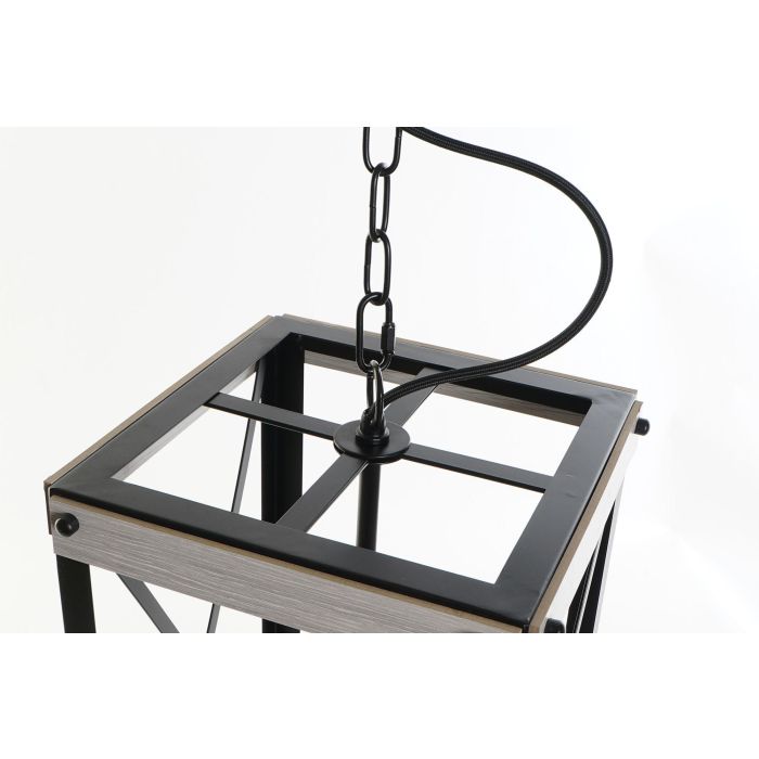 DKD Home Decor Lámpara de Techo Alpino E27 Marrón Negro Metal 25x43x25 cm 50W 220V Cable 120cm 1 Bombilla 2 DKD Home Decor Lámpara de Techo Alpino E27 Marrón Negro Metal 25x43x25 cm 50W 220V Cable 120cm 1 Bombilla 2