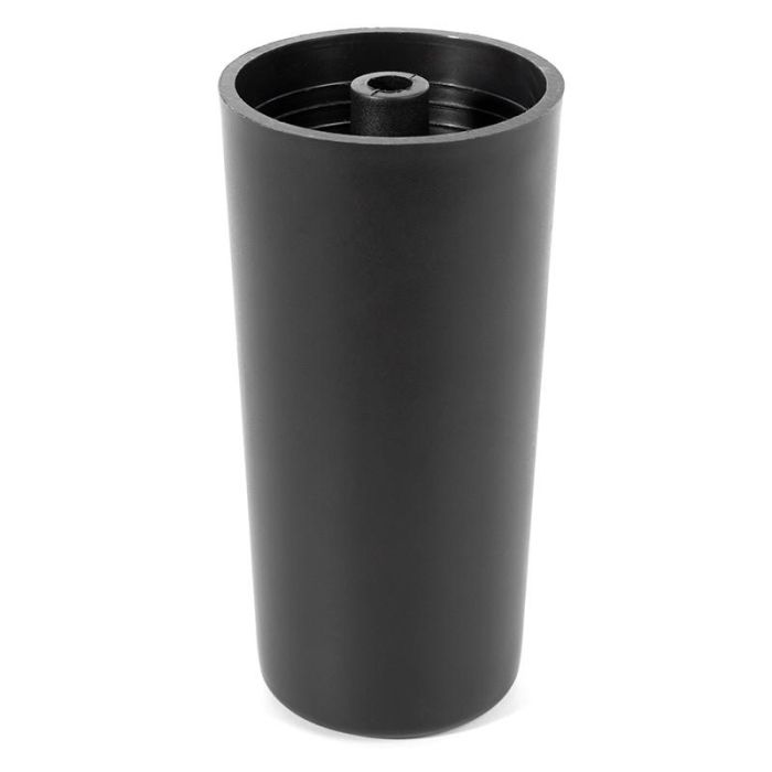 Q&Q Pata de Plástico Asti para Muebles, Altura 120 mm, Diámetro 60 mm