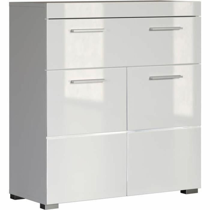 Trendteam TRE4251398913359 Mueble bajo de baño Amanda Blanco 2 puertas, 1 cajón 73x31x79 cm