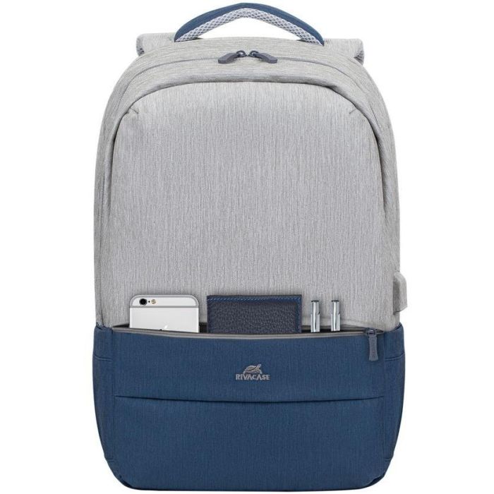 Riva NB Rucksack Prater 17.3" grau/d.blau 7567 8