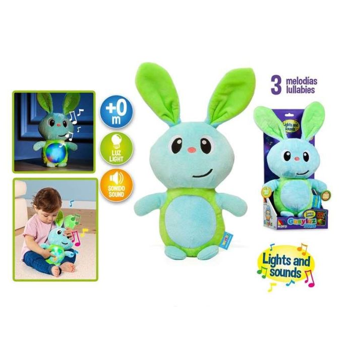 Muñeco gusy luz friends conejito 24 cm con luces y sonido 2 Muñeco gusy luz friends conejito 24 cm con luces y sonido 2