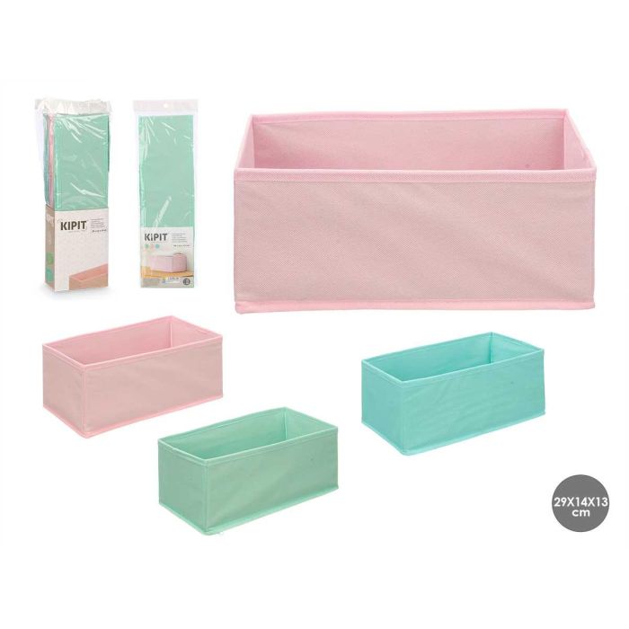 Caja Organizadora Plegable Kipit 29x14x13 cm - Surtidos Colores (24 Unidades) Caja Organizadora Plegable Kipit 29x14x13 cm - Surtidos Colores (24 Unidades)