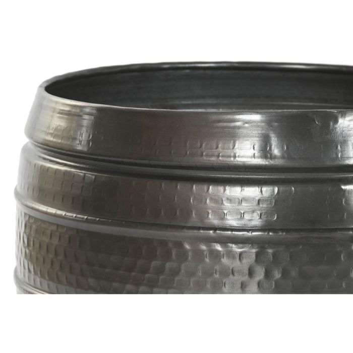 Macetero Moderno DKD Home Decor Gris 40 x 40.5 x 40 cm Set de 3 2