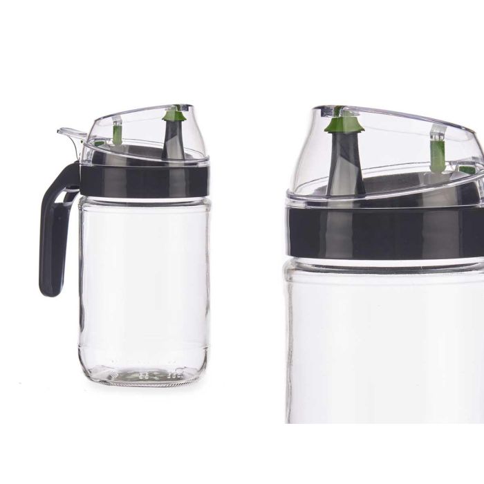 Aceitera de Cristal 660 ml con Aireador Negro - Vivalto (10 Unidades) 1 Aceitera de Cristal 660 ml con Aireador Negro - Vivalto (10 Unidades) 1