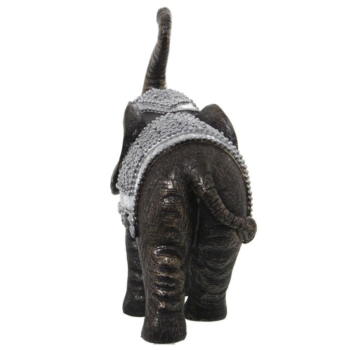 Figura Decorativa Alexandra House Living Plateado Plástico Elefante 14 x 27 x 26 cm 1