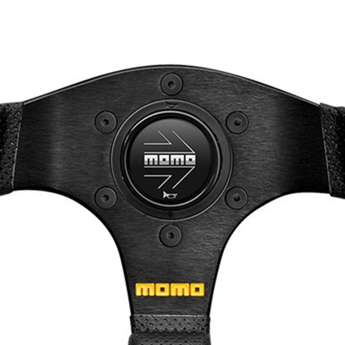 Volante Momo Team 280 mm Cuero Perforado Negro MOM11102632812R 1 Volante Momo Team 280 mm Cuero Perforado Negro MOM11102632812R 1