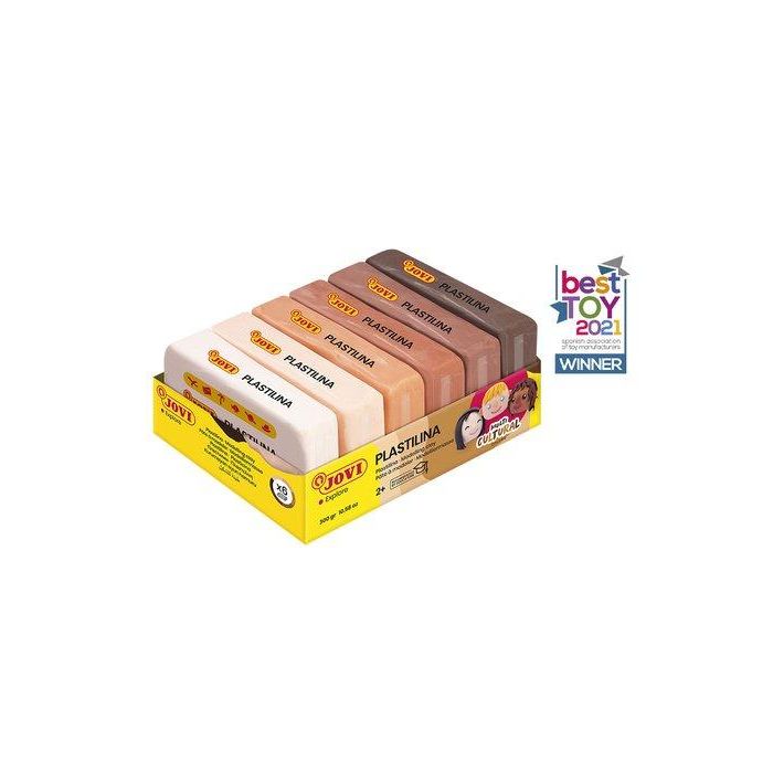 Plastilina Jovi 70 Colores Multicultural Pastilla 50 Gr. Surtido Caja De 6