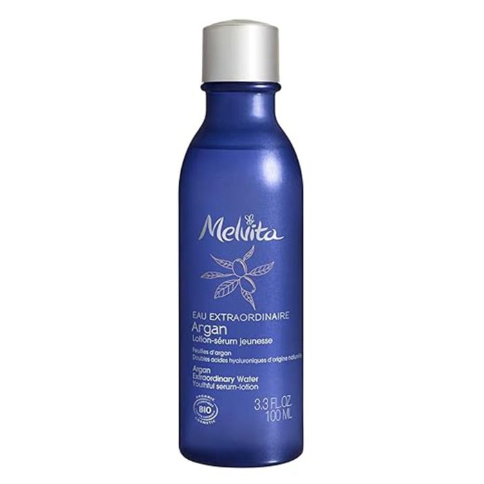 Melvita Agua Extraordinaria de Argán Loción-Sérum Facial Hidratante Reafirmante con Ácido Hialurónico para Todo Tipo de Pieles 100 ml